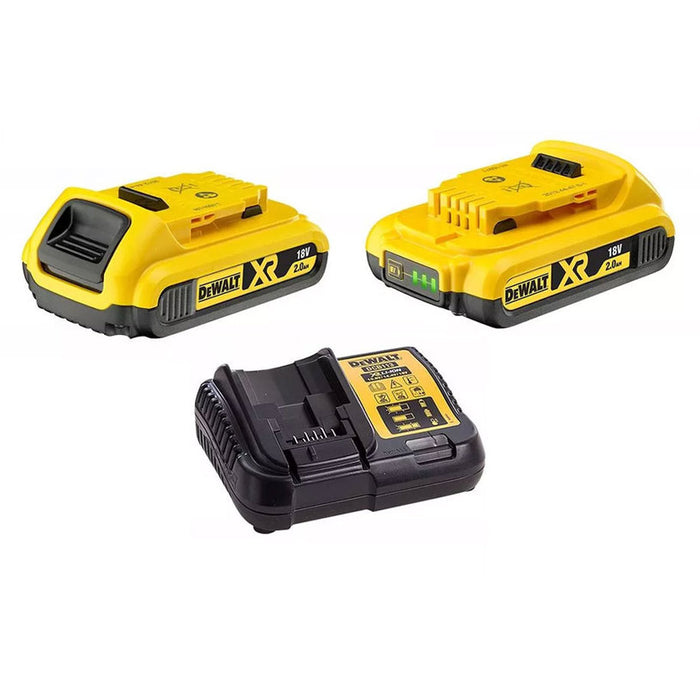 DEWALT BRUSHLESS BATTERY KIT DCK2060D2T-QW 18 V, NUMBER OF BATTERIES 2, 2.00 Ah, CASE