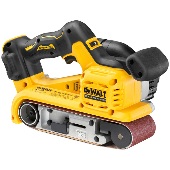 CORDLESS BELT SANDER DEWALT DCW220NT-XJ 18 V, WITHOUT BATTERY AND CHARGER, CASE
