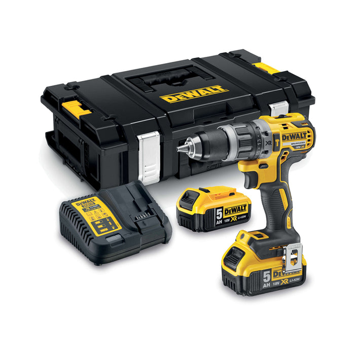 CORDLESS BRUSHLESS IMPACT DRILL DEWALT DCD796P2-QW 18 V, 70.00 nm, NUMBER OF BATTERIES 2, 5.00 Ah, CASE
