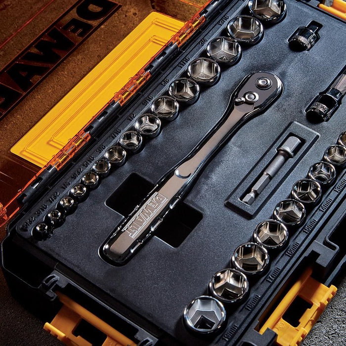 DEWALT DWMT45034-0 34-PIECE RATCHET SET WITH INSERTS