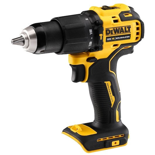 DeWALT DCD709N-XJ drill 1650 RPM Keyless 1.2 kg Black, Yellow