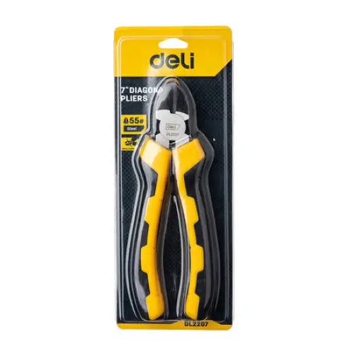 Diagonal Pliers 7’’ Deli Tools EDL2207 (yellow) - Pliers<<<Tools<<<InnproXML