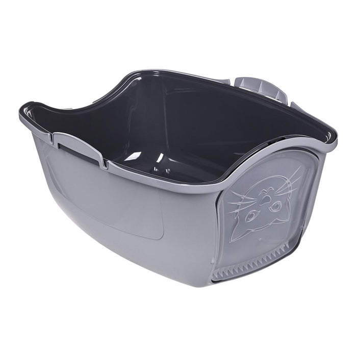 DIAMENTIQ BAYA light grey/dark grey -  cat litter box - 55,5 x 40 x 38,7 cm