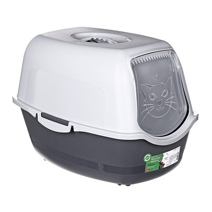 DIAMENTIQ BAYA light grey/dark grey -  cat litter box - 55,5 x 40 x 38,7 cm