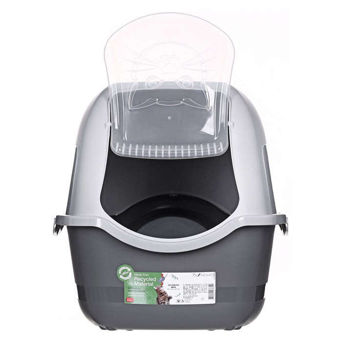 DIAMENTIQ BAYA light grey/dark grey -  cat litter box - 55,5 x 40 x 38,7 cm