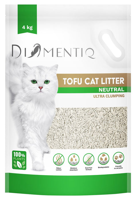 DIAMENTIQ Tofu Neutral Ultra clumping - plant-based litter - 4kg