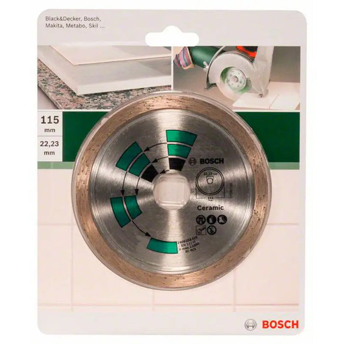 DIAMOND DISC FOR CUTTING NON-METAL BOSCH 115x22.23 - Дискове за ъглошлайфи<<<Консумативи за