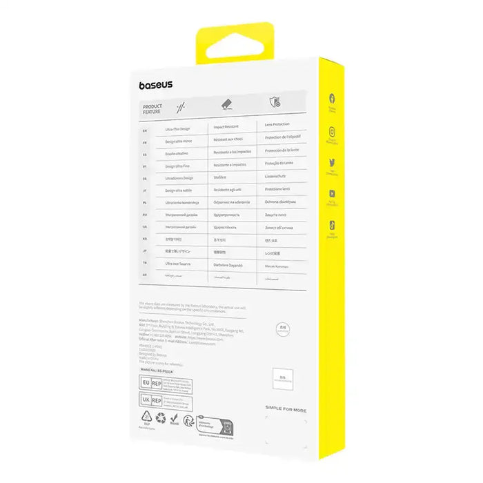 Diamond Tempered Glass Baseus 0.3mm for iPhone 15 - For smartphones<<<Tempered glass and screen protectors<<<GSM