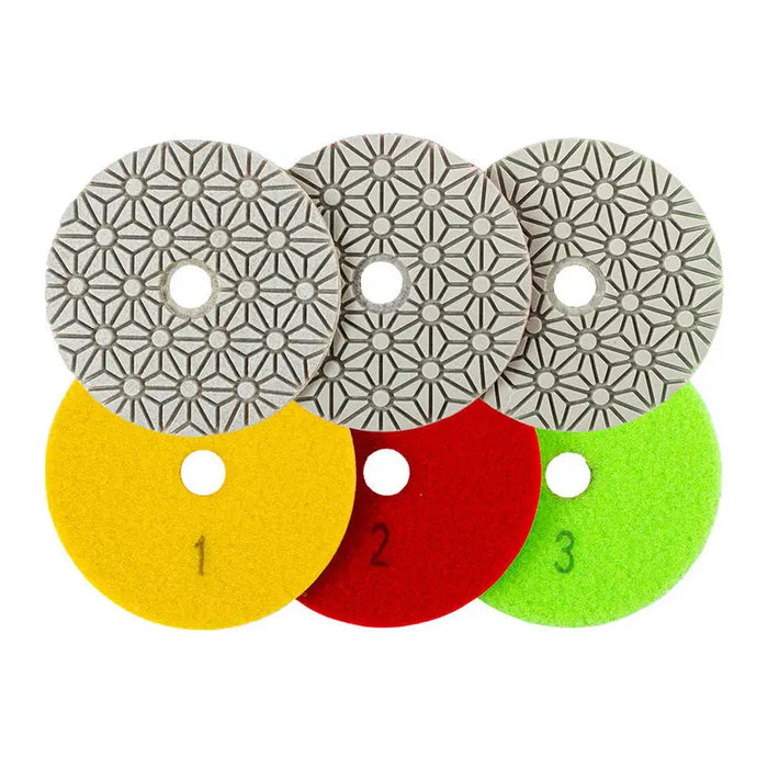 DIAMOND WET POLISHING DISCS SET 3 PCS NEXTOOL SPD-315 - Кечета за полиране<<<Консумативи за