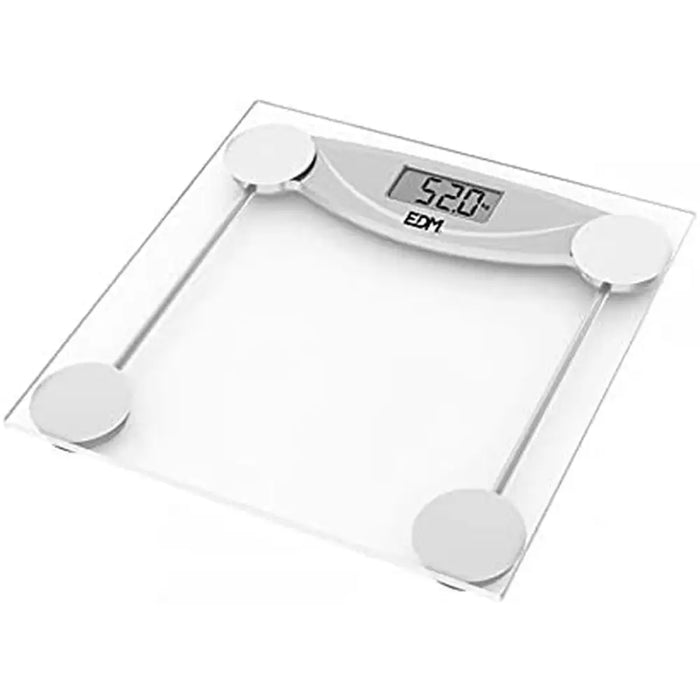 Digital Bathroom Scales EDM 07520 Black Transparent Crystal 180 kg - Баня<<<Дом Градина<<<BigBuy&&&Кантари за