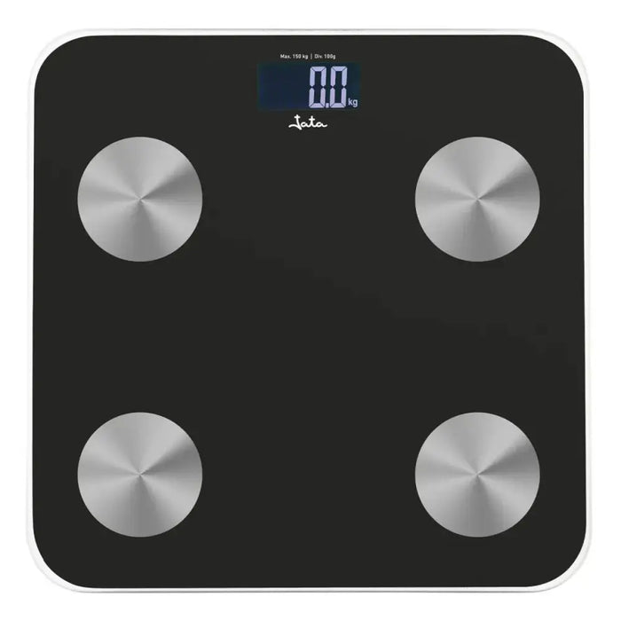 Digital Bathroom Scales JATA HBAS1155 Black Glass Tempered Glass 180 kg - Баня<<<Дом Градина<<<BigBuy&&&Кантари за