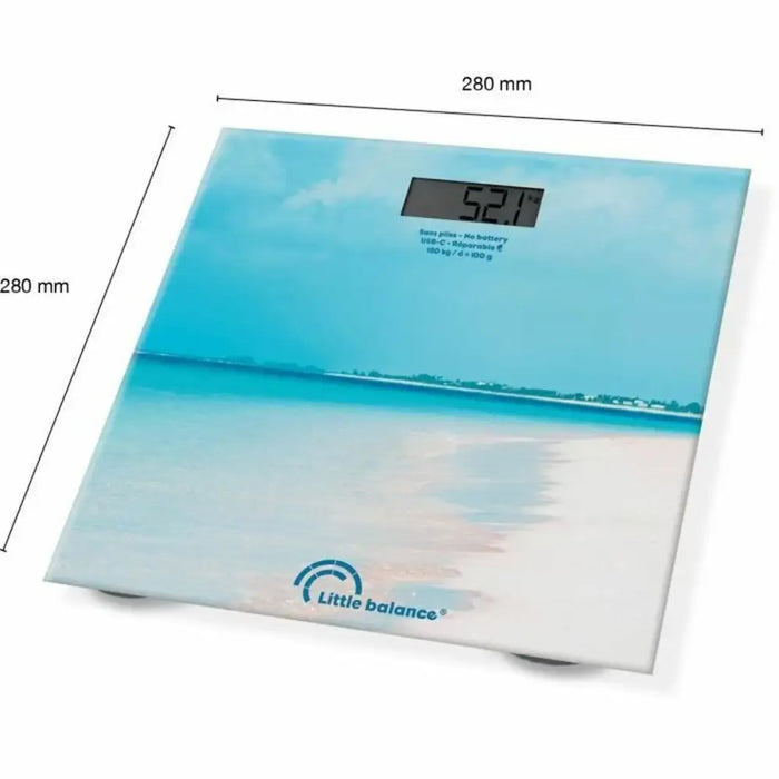 Digital Bathroom Scales Little Balance Caribe Blue - Баня<<<Дом Градина<<<BigBuy&&&Кантари за баня<<<Баня<<<Дом