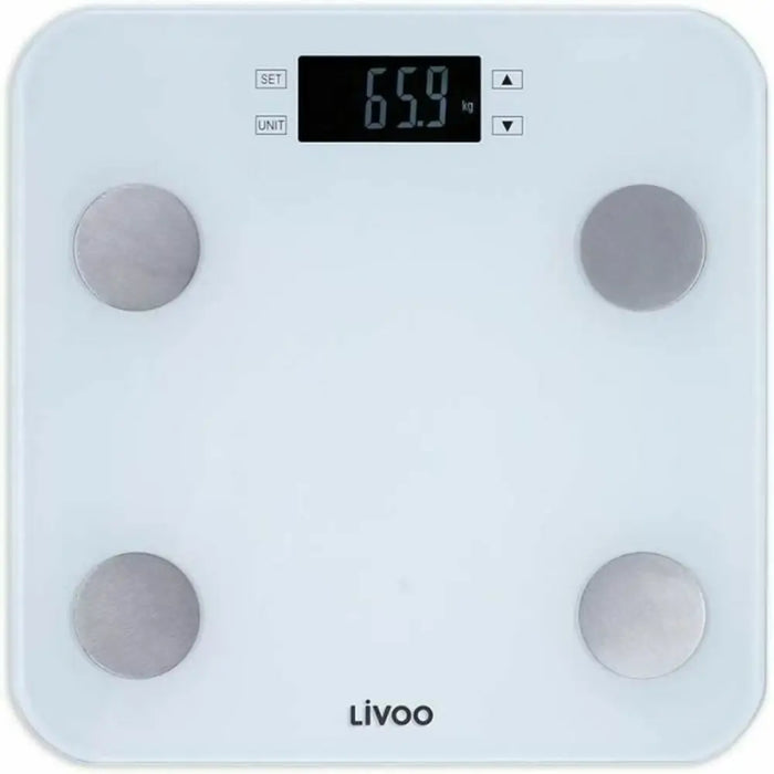 Digital Bathroom Scales Livoo DOM427W White Tempered Glass 180 kg - Баня<<<Дом Градина<<<BigBuy&&&Кантари за