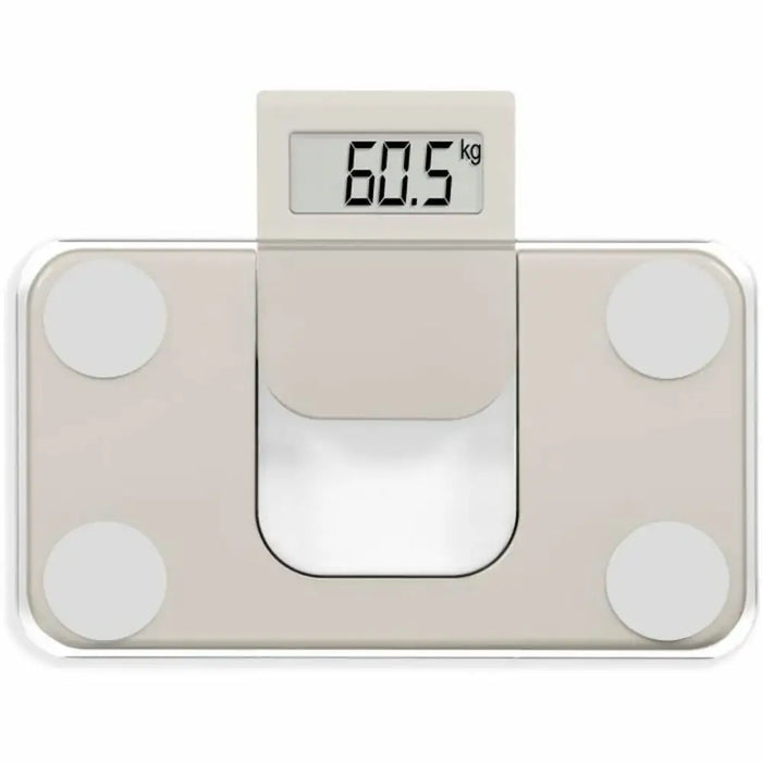 Digital Bathroom Scales Livoo DOM532C Cream Tempered Glass 180 kg - Кантари за баня<<<Баня<<<Дом Градина<<<BigBuy