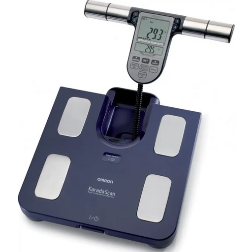 Digital Bathroom Scales Omron BF511 Blue Metal Body Fat Ratio - Везни<<<За Здравето<<<Уреди за здраве и