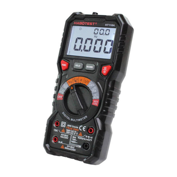 Digital Multimeter with Flashlight Habotest HT118A True RMS NCV - Measuring tools<<<Tools<<<InnproXML
