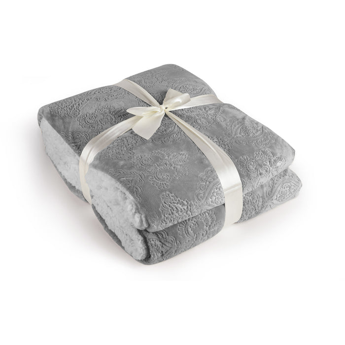 SHERPA BLANKET DILIOS MAJESTIC 140X200 CM GRAY