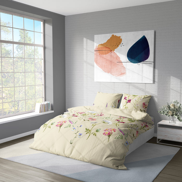 DOUBLE BEDROOM SET 3 PIECES WITHOUT SHEETS RANFORS DILIOS BOTANY