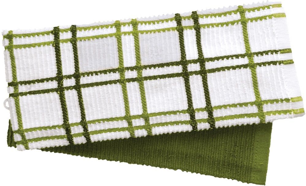 KITCHEN TOWEL DILIOS 40X60 CM GREEN 2 PCS