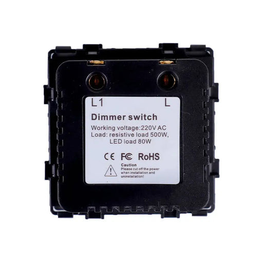 DIMMER MECHANISM WHITE LUXON - Ключове и контакти<<<Електроматериали<<<Praktiker&&&Ключове и