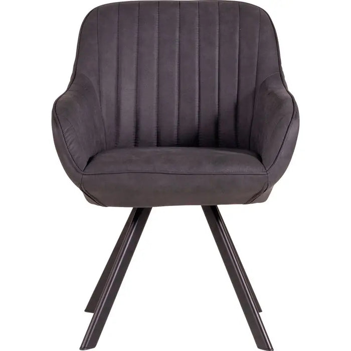 DINING CHAIR FELIX VELVET BLACK - Трапезни столове<<<Мебели и обков<<<Мебели и интериор<<<Praktiker&&&Трапезни