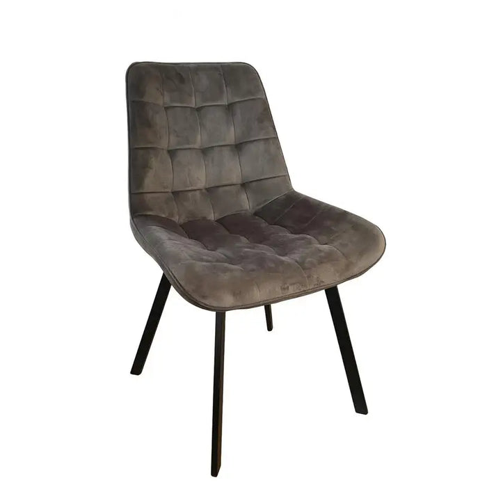 DINING CHAIR SQUARE GRAY - Трапезни столове<<<Мебели и обков<<<Мебели и интериор<<<Praktiker&&&Трапезни