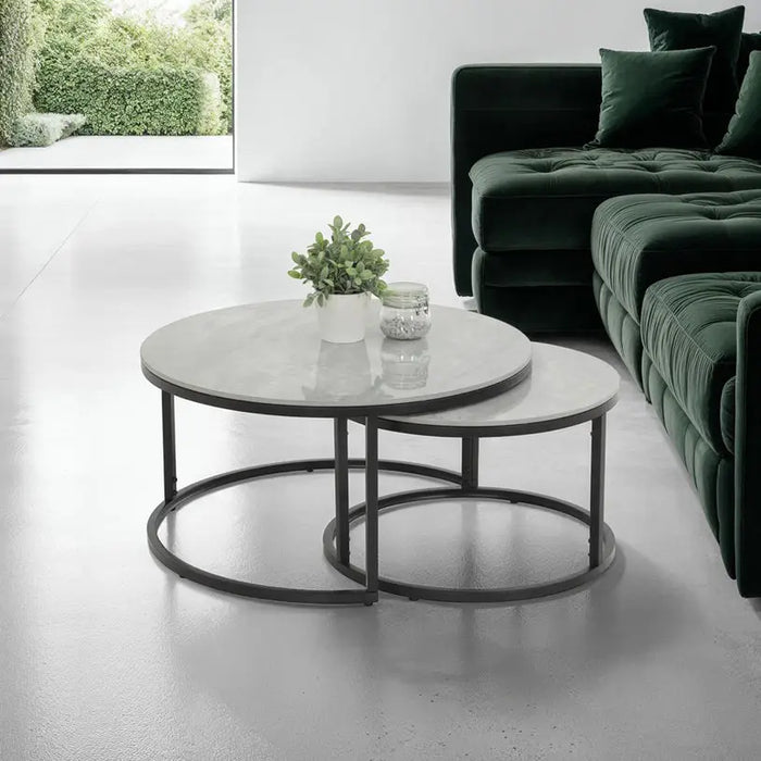 DINING TABLE WITH STONE SET OF 2. GRAY - Маси<<<Кухненски мебели<<<Кухня<<<Praktiker&&&Маси<<<Мебели и обков<<<Мебели и