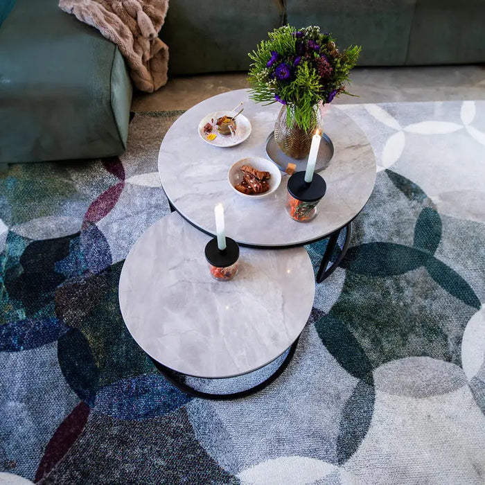 DINING TABLE WITH STONE SET OF 2. GRAY - Маси<<<Кухненски мебели<<<Кухня<<<Praktiker&&&Маси<<<Мебели и обков<<<Мебели и