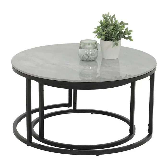 DINING TABLE WITH STONE SET OF 2. GRAY - Маси<<<Кухненски мебели<<<Кухня<<<Praktiker&&&Маси<<<Мебели и обков<<<Мебели и
