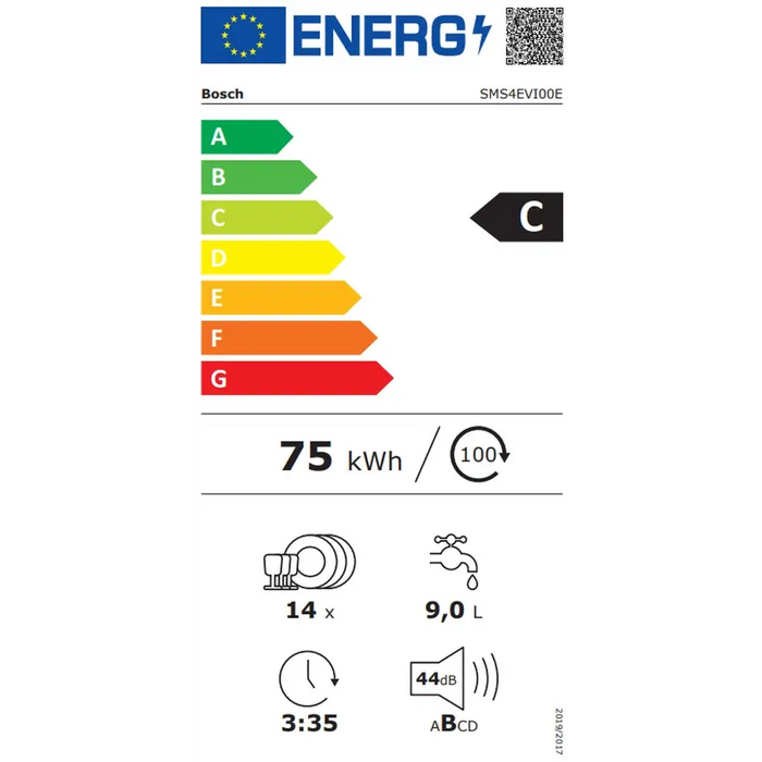 Dishwasher BOSCH SMS4EVI00E - Съдомиялни 60 см<<<Съдомиялни<<<Едра бяла техника<<<TechnoMix&&&Последни бройки<<<Едра