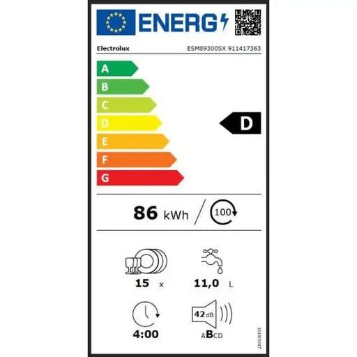 Dishwasher ELECTROLUX ESM89300SX - Съдомиялни 60 см<<<Съдомиялни<<<Едра бяла техника<<<TechnoMix&&&Последни