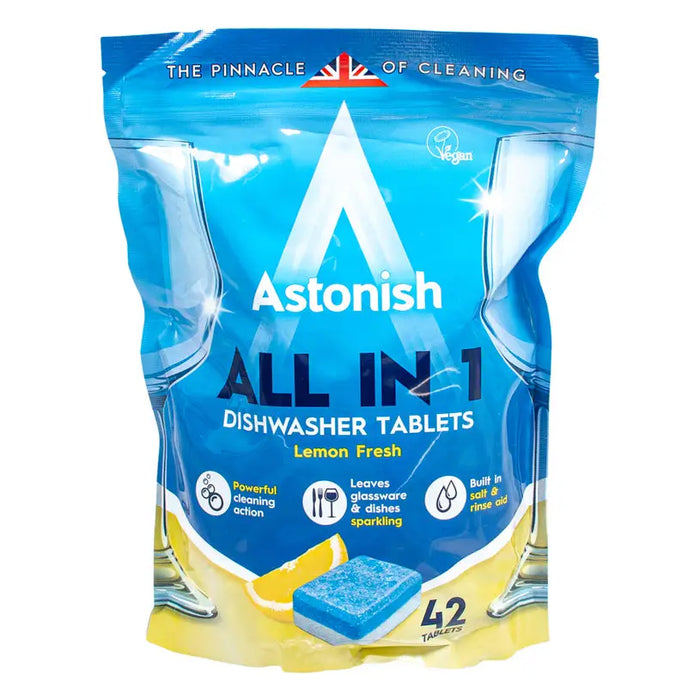 DISHWASHER TABLETS 42 PCS ASTONISH - Почистващи препарати<<<Домашни потреби<<<Кухня<<<Praktiker