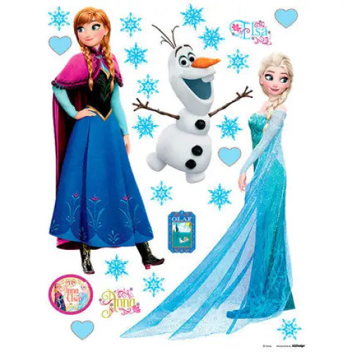 DISNEY STICKER 65X85 CM./1 PIECE ELSA ANNA OLAF - Стикери<<<Декорации<<<Мебели и интериор<<<Praktiker