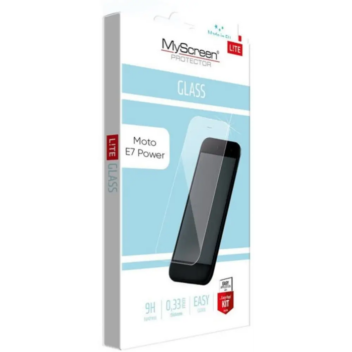 Display protector MY SCREEN Lite glass Edge Ful Motorola Moto E7 Power black - Аксесоари за