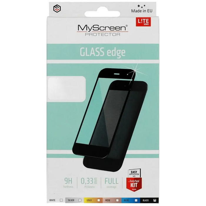 Display protector MY SCREEN Lite glass Edge Full protector for Xiaomi Mi 11i 5G black - Аксесоари за