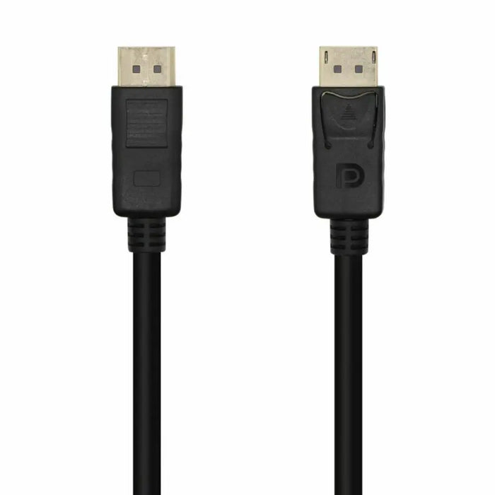 DisplayPort Cable Aisens A124-0455 Black 1 m - Компютър Кабели и адаптери<<<Компютри| Електроника<<<BigBuy&&&Кабели