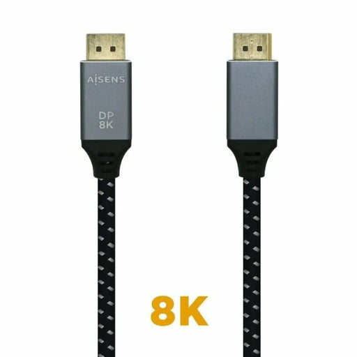 DisplayPort Cable Aisens A149-0435 Black Black/Grey 1 m - Компютър Кабели и адаптери<<<Компютри|