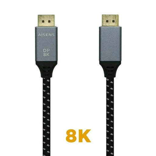 DisplayPort Cable Aisens A149-0436 Black Black/Grey 1,5 m - Компютър Кабели и адаптери<<<Компютри|