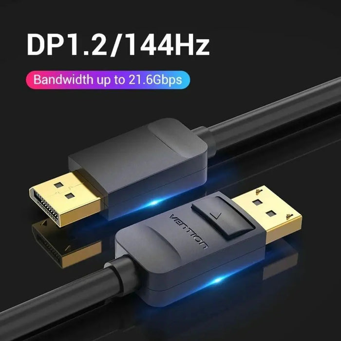 DisplayPort Cable Vention HACBJ Black 5 m - Компютър Кабели и адаптери<<<Компютри| Електроника<<<BigBuy&&&Кабели