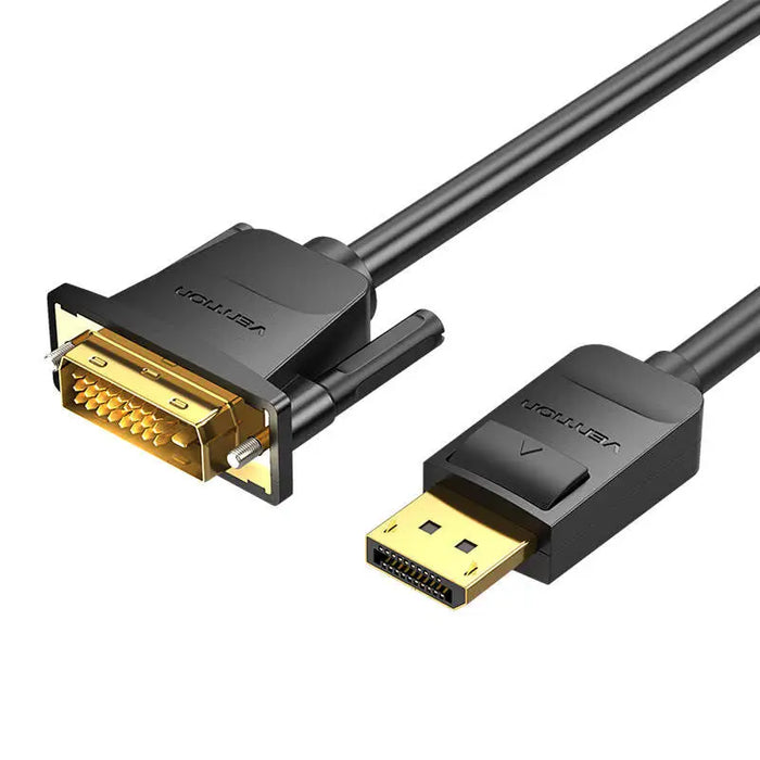 DisplayPort to DVI (24 + 1) Cable 2m Vention HAFBH 1080P 60Hz(Black) - Video cables<<<Cables<<<IT