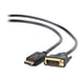 DisplayPort to DVI Adapter GEMBIRD CC-DPM-DVIM-6 1080 px (1,8 m) Black - Компютър Кабели и адаптери<<<Компютри|