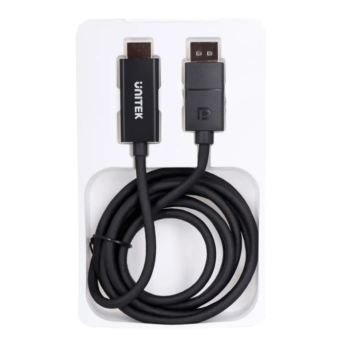 DisplayPort to HDMI Cable Unitek V1608A Black 1,8 m - Адаптери<<<Компютър Кабели и адаптери<<<Компютри|