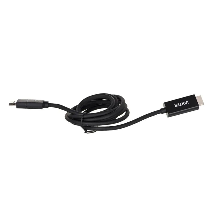 DisplayPort to HDMI Cable Unitek V1608A Black 1,8 m - Адаптери<<<Компютър Кабели и адаптери<<<Компютри|