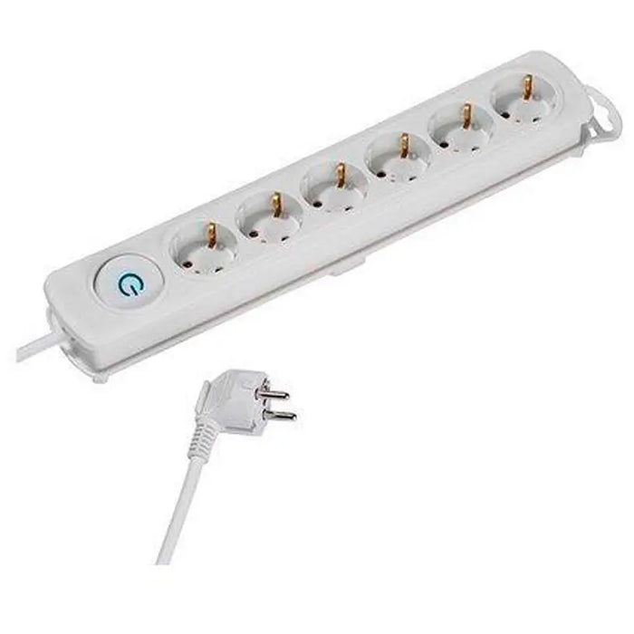 DISTRIBUTOR WITH CABLE VIVANCO 6 GN. WITH KEY 1.4M 37647 - Разклонители и