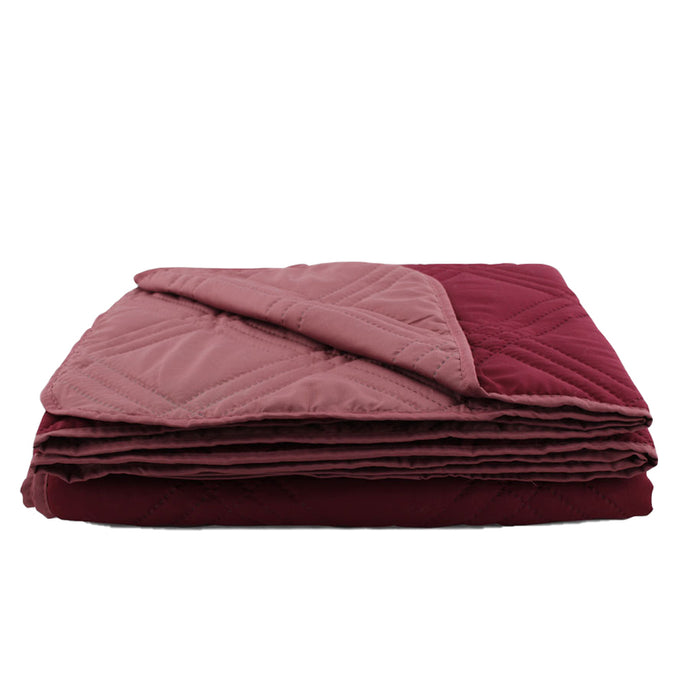 BED COVER DITEX 200X210 CM. ULTRASONIC BORDEAUX