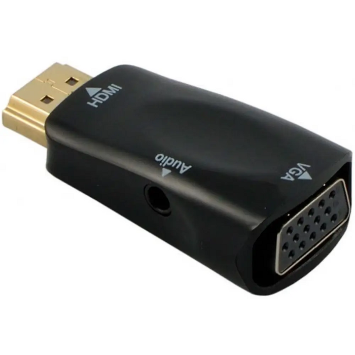 Diva HDMI to VGA Adapter Black - Адаптери<<<Аксесоари за телевизори<<<Аксесоари<<<TechMart&&&Компютърни