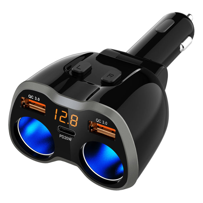 DIVA 2XUSB-A(QC3.0)+TYPE-C 12V CH32C