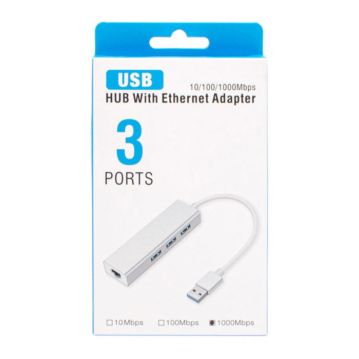 USB HUB DIVA USB-A 3.0 3x USB A 3.0+LAN