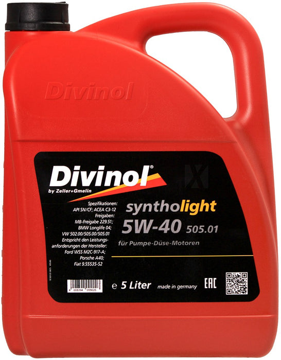 DIVINOL SINTHOLIGHT 505.01 5W-40 5L