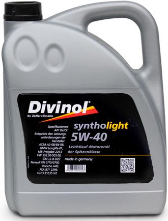 DIVINOL SINTHOLIGHT 5W-40 5L
